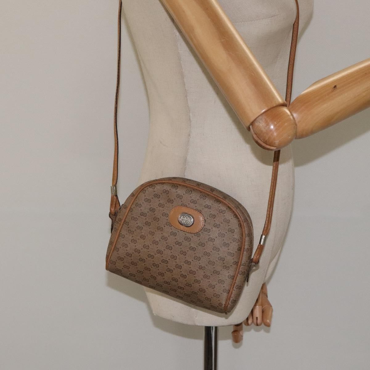 Gucci Micro GG supreme shoulder bag GG canvas, BEIGE, PVC, Shoulder bag