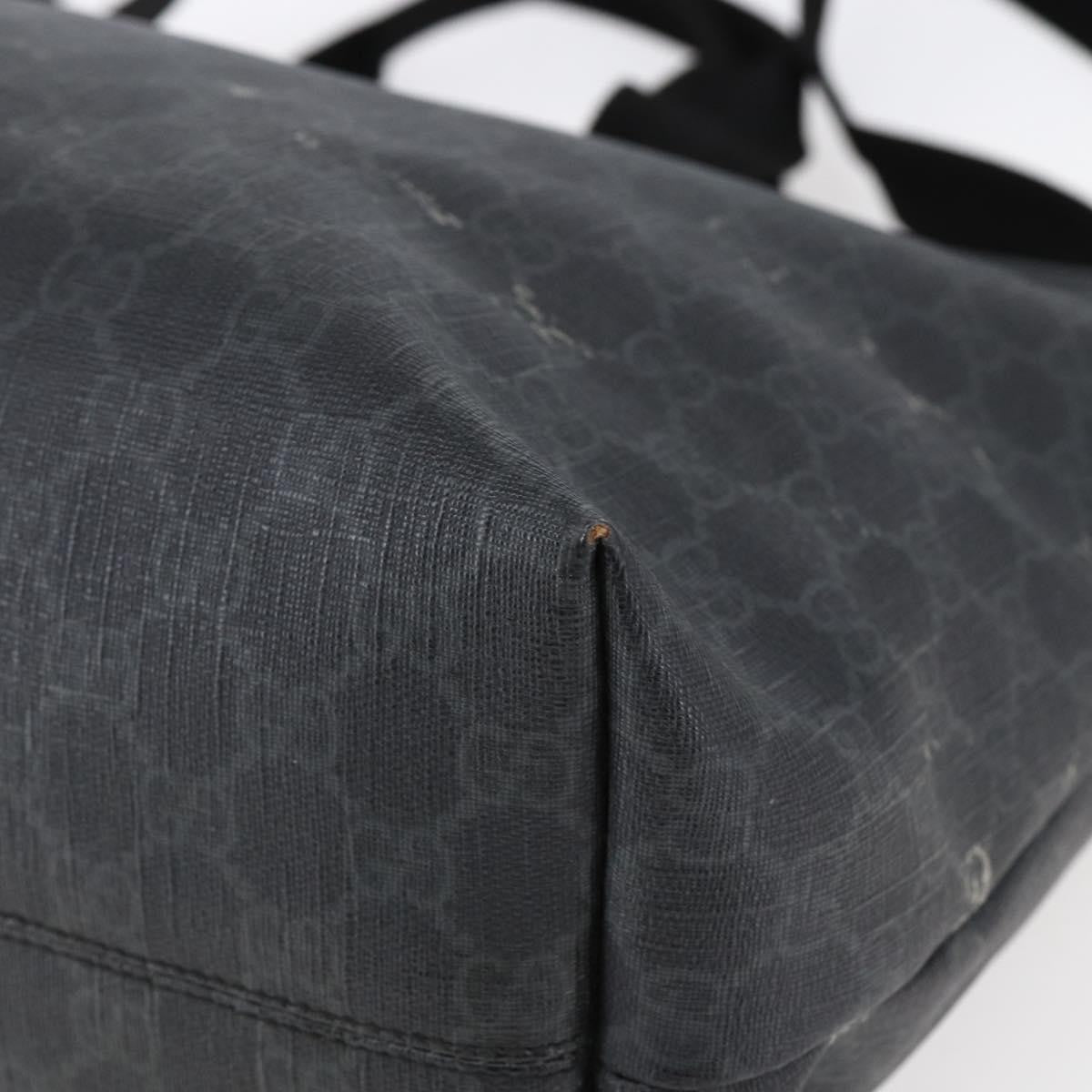 Gucci Convertible Zip Tote GG Canvas, BLACK, PVC, Tote bag