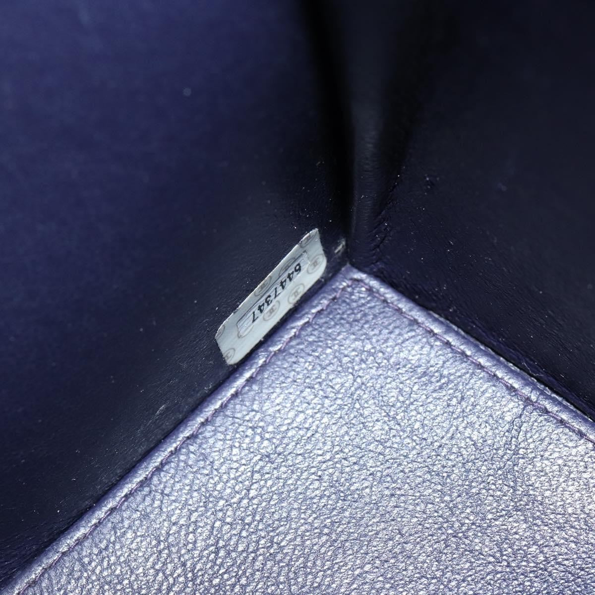 Chanel Flap Clutch Shearling, PURPLE, SUEDE, Clutche & pouche