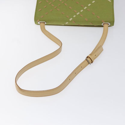 Burberry Nova check Shoulder bag Canvas, GREEN, CANVAS, Shoulder bag