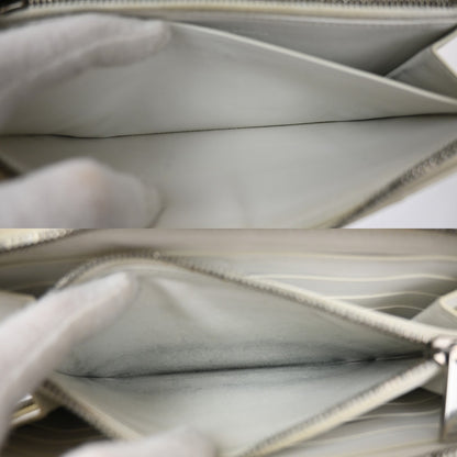 Bottega Veneta Cassette Zip Around Wallet Maxi Intrecciato Leather, WHITE, LEATHER, Wallets