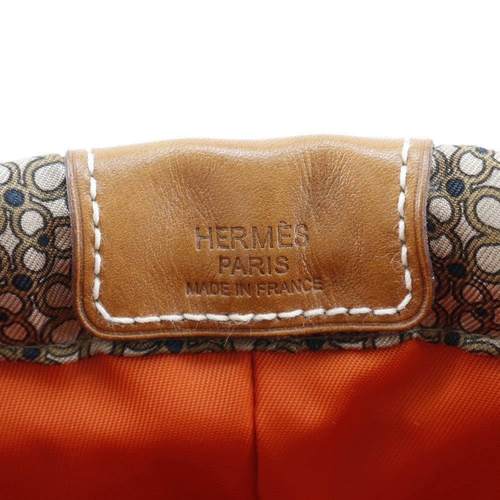 Hermes Fourbi Pouch Silk with Barenia, MULTICOLOUR, SILK, Clutche & pouche