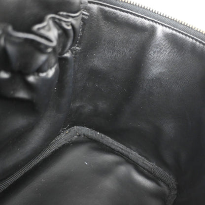 Chanel Vintage Cosmetic Case Quilted Lambskin, Black, Leather, Handbag
