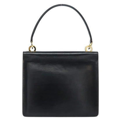 Gucci Vintage Handbag Leather, BLACK, LEATHER, Handbag