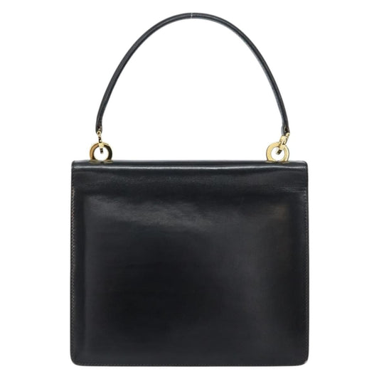 Gucci Vintage Handbag Leather, BLACK, LEATHER, Handbag