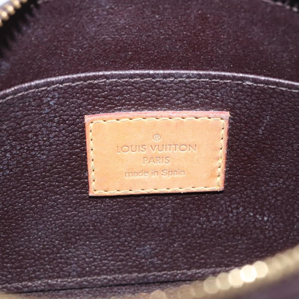 Louis Vuitton Cosmetic Pouch Monogram Vernis, BURGUNDY, PATENT_LEATHER, Toiletry Case