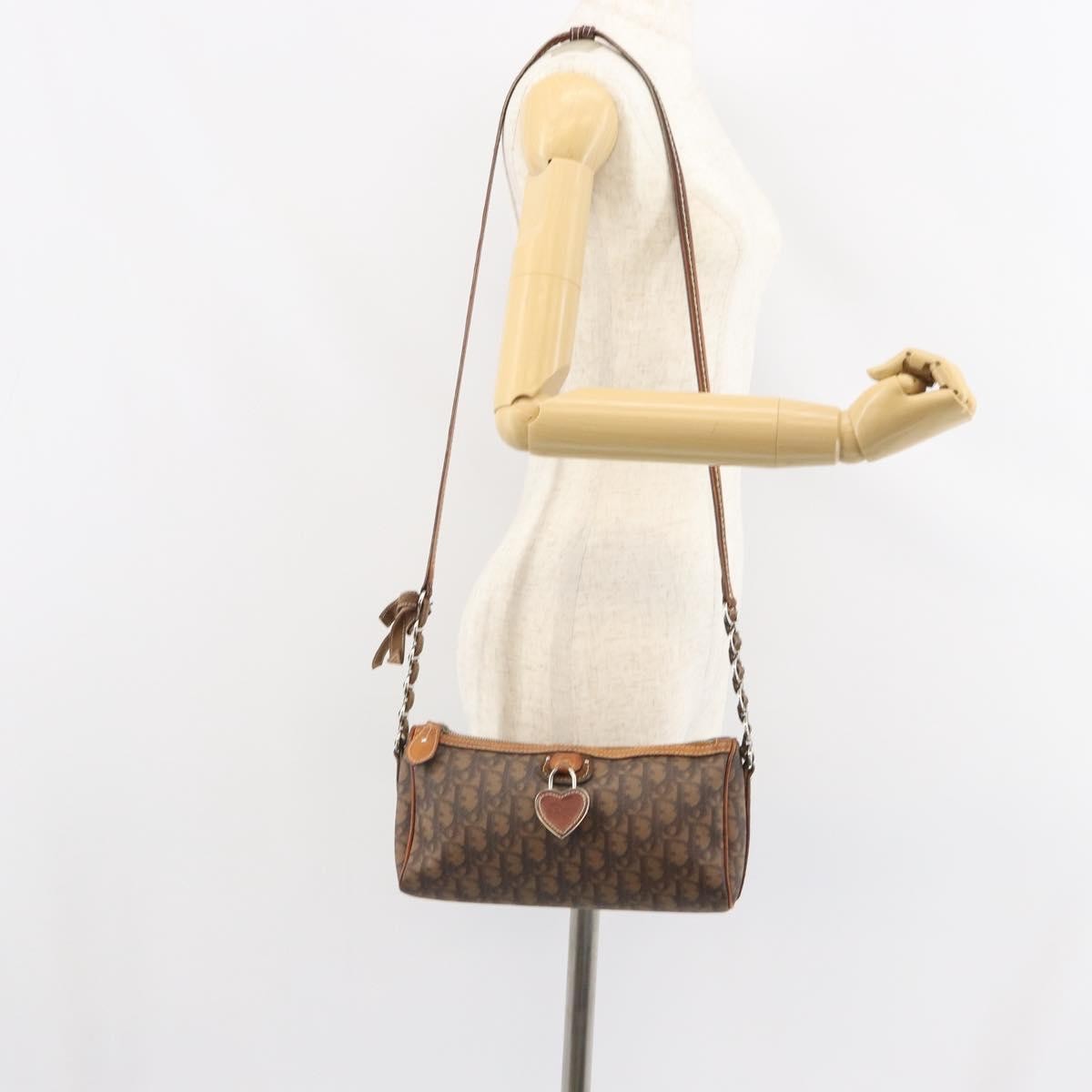 Christian Dior Trotter shoulder bag Canvas, BROWN, PVC, Shoulder bag