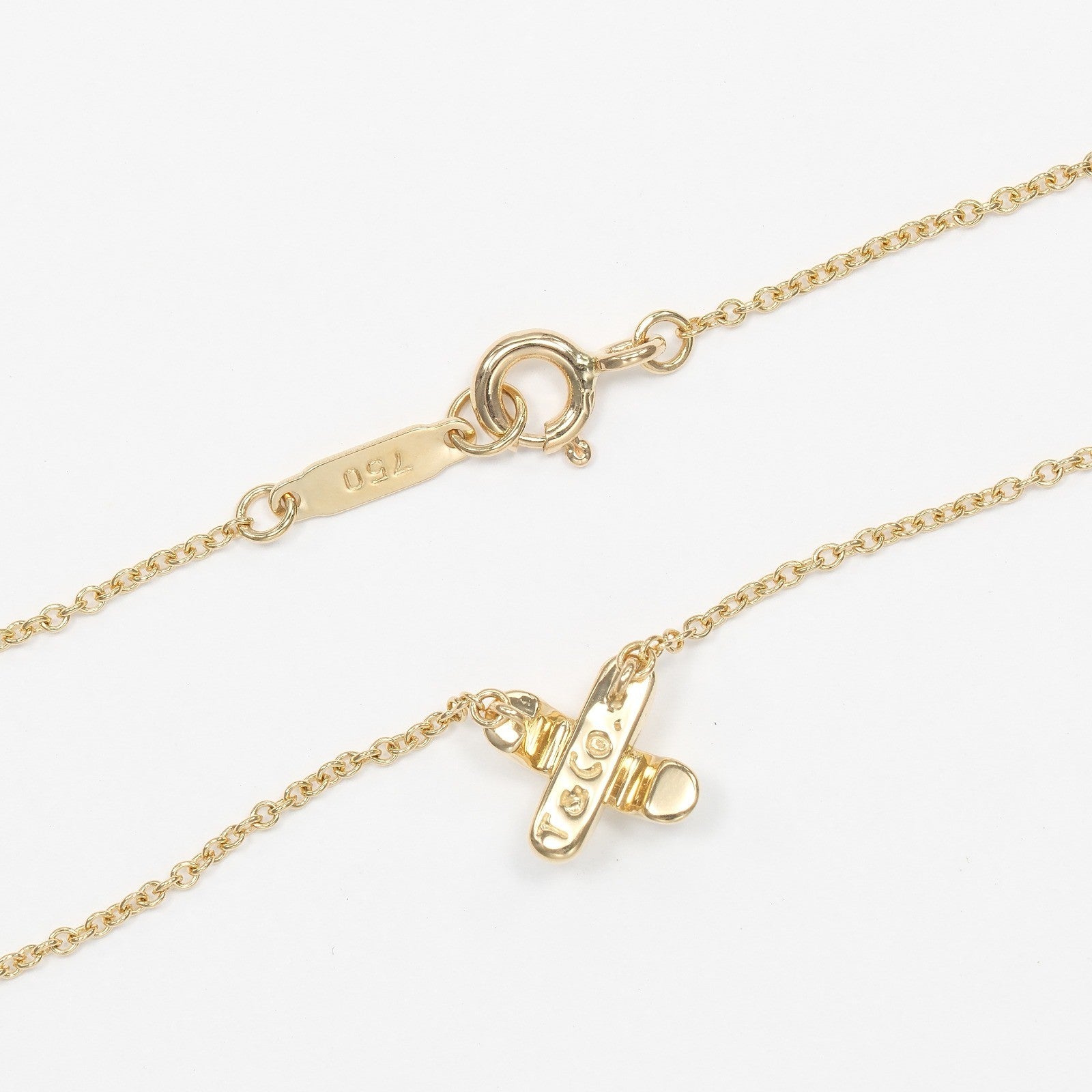 Tiffany & Co. Cross.Pendant Necklace 18K Yellow Gold, GOLD, YELLOW_GOLD, Necklace