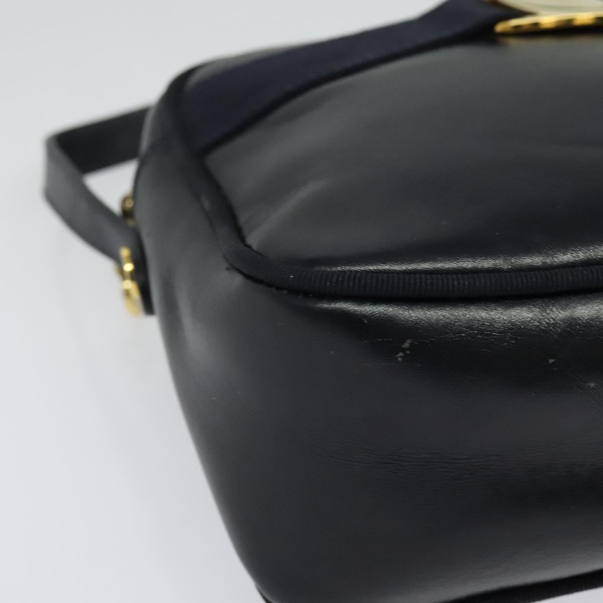 Salvatore Ferragamo Vala Shoulder Bag Leather, NAVY, LEATHER, Shoulder bag