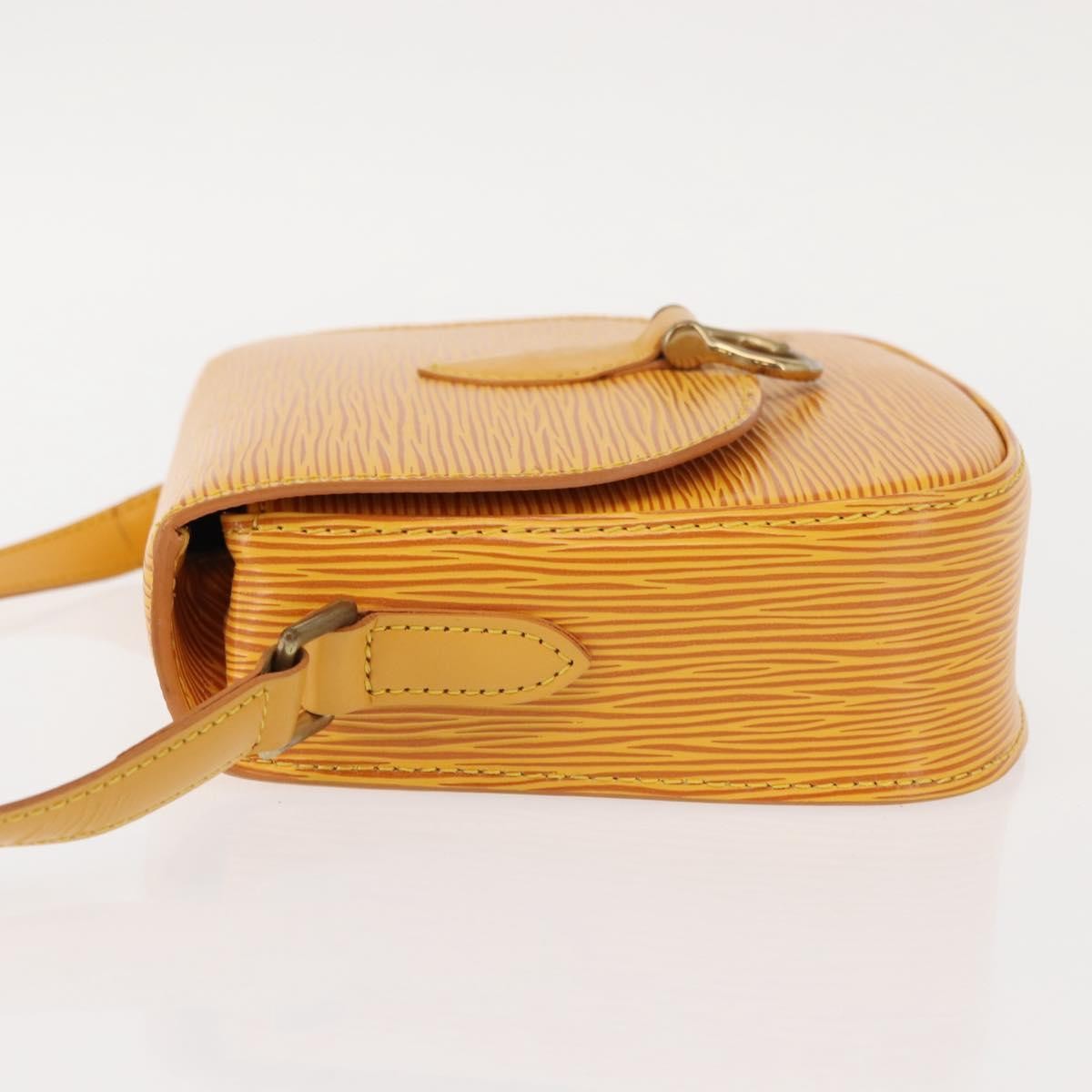 Louis Vuitton Saint Cloud Handbag Epi Leather, YELLOW, LEATHER, Shoulder bag