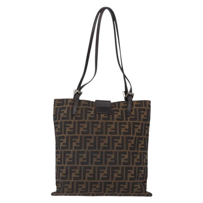 Fendi Vintage Shoulder Bag Zucca Canvas, BROWN, CANVAS, Shoulder bag