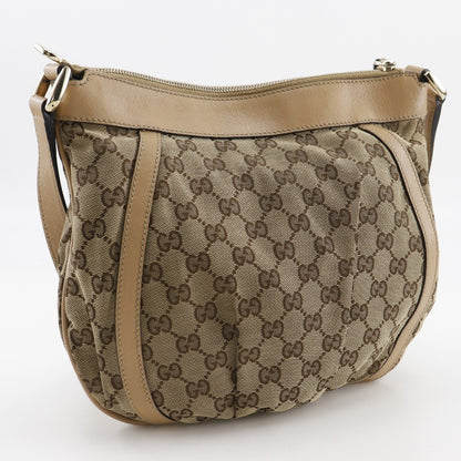 Gucci Abbey D-Ring Messenger Bag GG Canvas, BROWN, CANVAS, Shoulder bag
