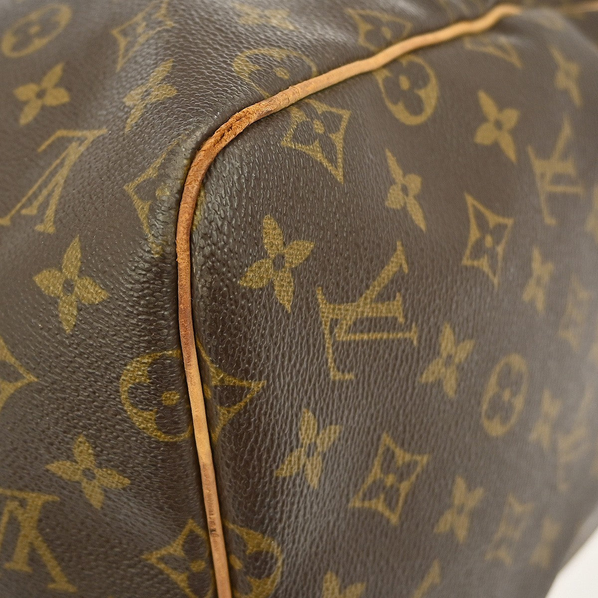 Louis Vuitton Keepall Bag Monogram Canvas, BROWN, CANVAS, Travel bag
