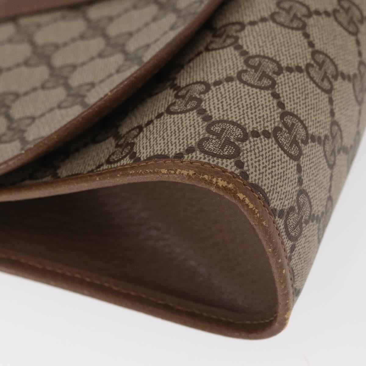 Gucci Vintage old clutch Canvas, BEIGE, PVC, Clutche & pouche