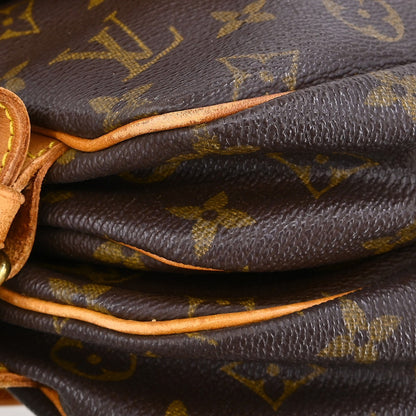 Louis Vuitton Saumur Handbag Monogram Canvas, Brown, Canvas, Shoulder Bag