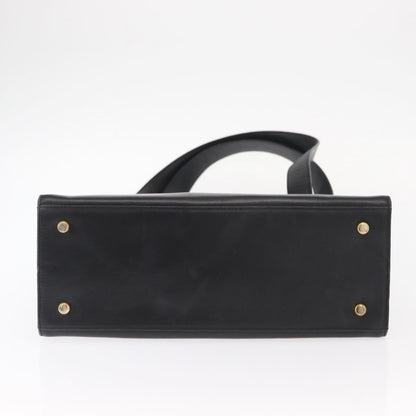 Salvatore Ferragamo Gancini Shoulder Bag Leather, BLACK, LEATHER, Shoulder bag