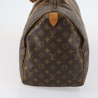 Louis Vuitton Keepall Bag Monogram Canvas, BROWN, CANVAS, Travel bag