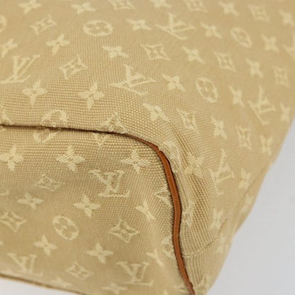 Louis Vuitton Lucille Handbag Mini Lin, BEIGE, CANVAS, Tote bag
