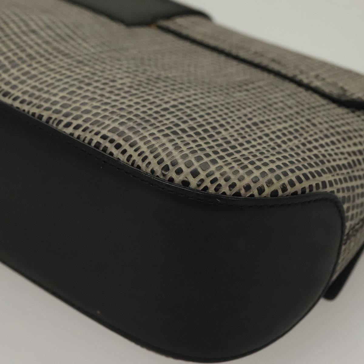 Salvatore Ferragamo Gancini Shoulder Bag Leather, BLACK, LEATHER, Shoulder bag