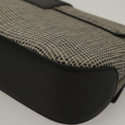 Salvatore Ferragamo Gancini Shoulder Bag Leather, BLACK, LEATHER, Shoulder bag