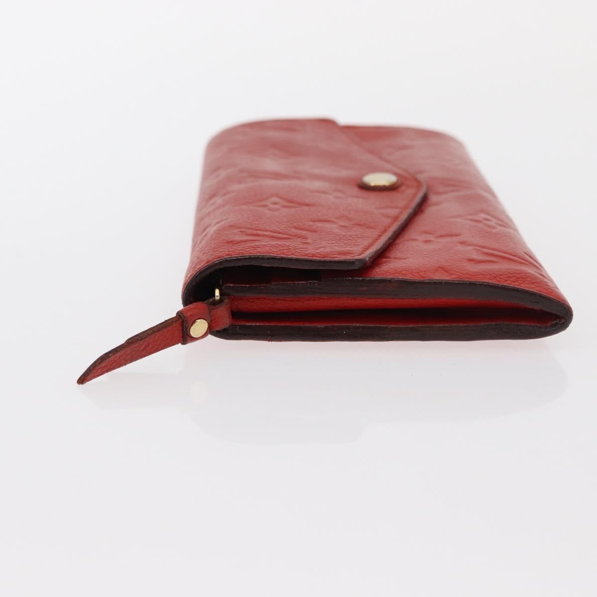 Louis Vuitton Sarah Wallet NM Monogram Empreinte Leather, ORANGE, LEATHER, Wallets