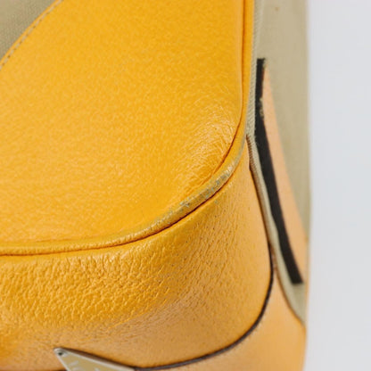 Prada Bowler Bag Canvas with Leather, BEIGE, CANVAS, Handbag