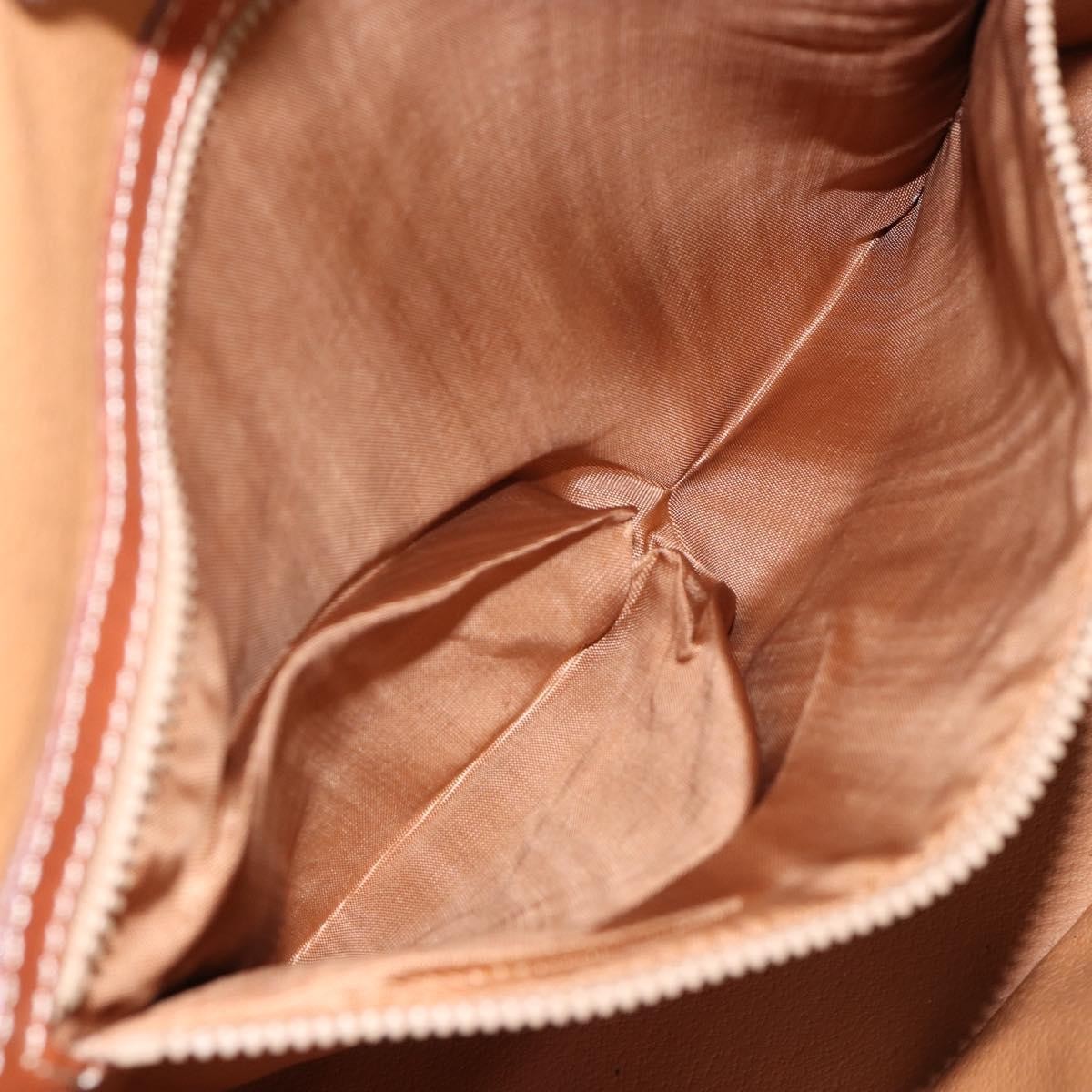 Celine Macadam Handbag Macadam with leather, BROWN, PVC,CANVAS, Handbag