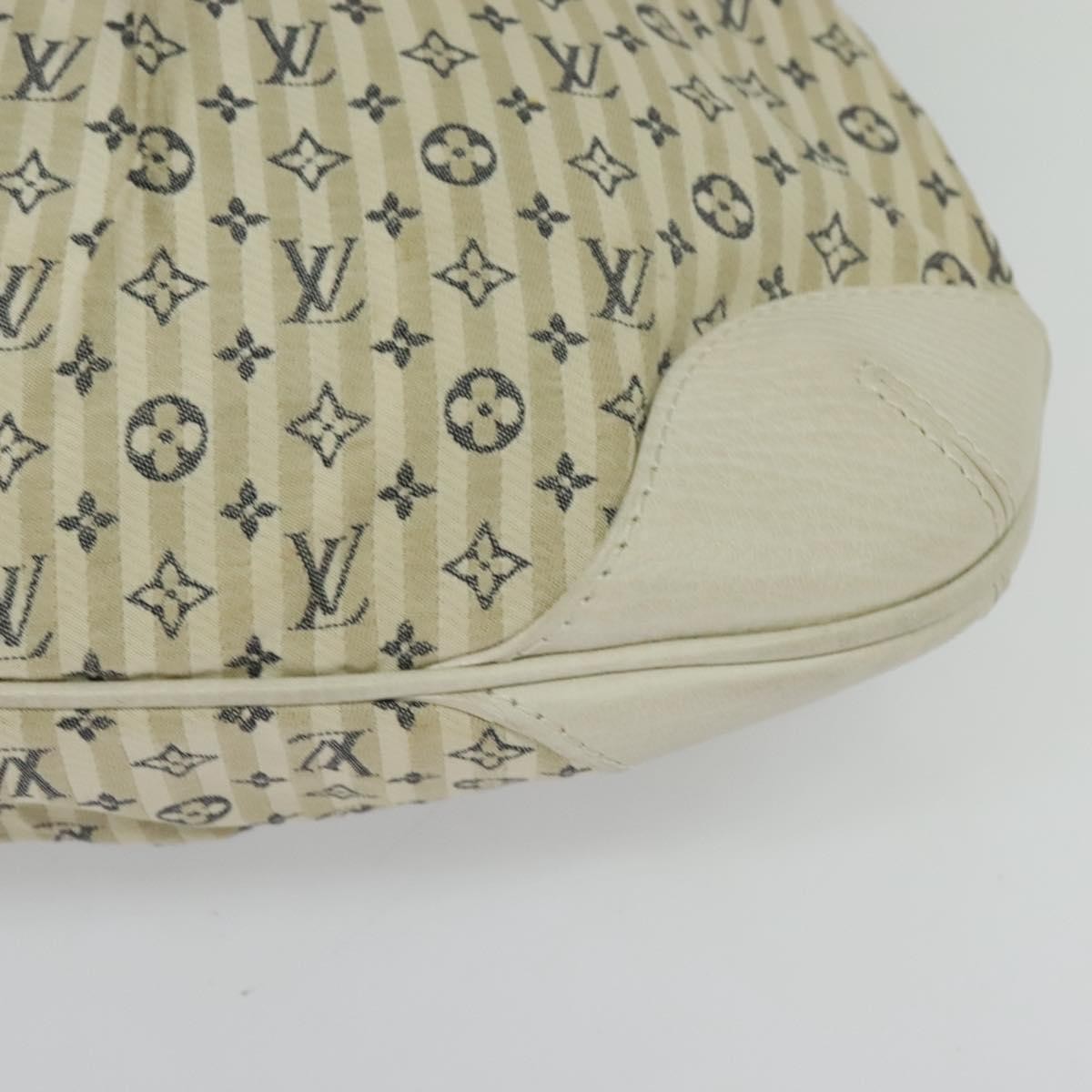 Louis Vuitton Marina Handbag Mini Lin Croisette, BEIGE, CANVAS, Handbag