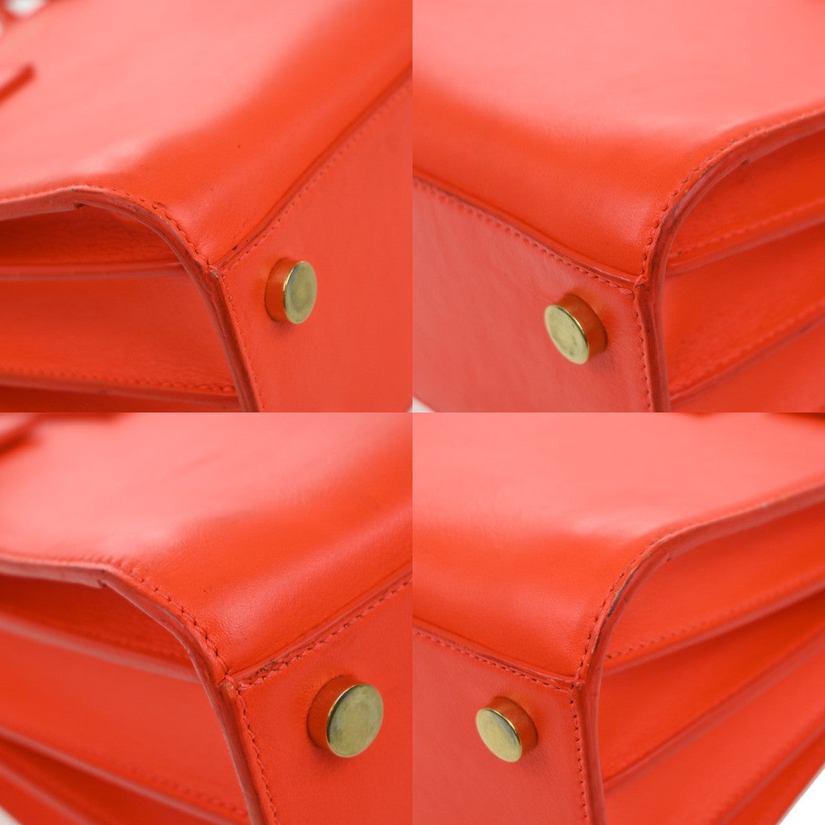 Saint Laurent Sac de Jour NM Bag Leather, RED, LEATHER, Handbag