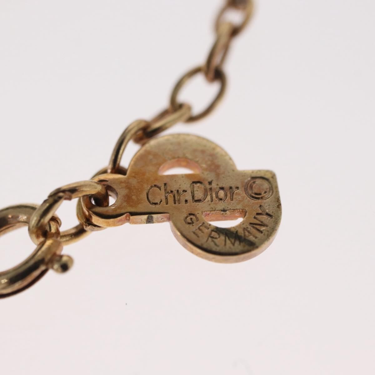 Christian Dior CD Logo necklace Metal, GOLD, METAL, Necklace