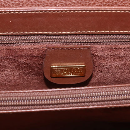 Gucci Vintage tote Leather, BROWN, LEATHER, Tote bag