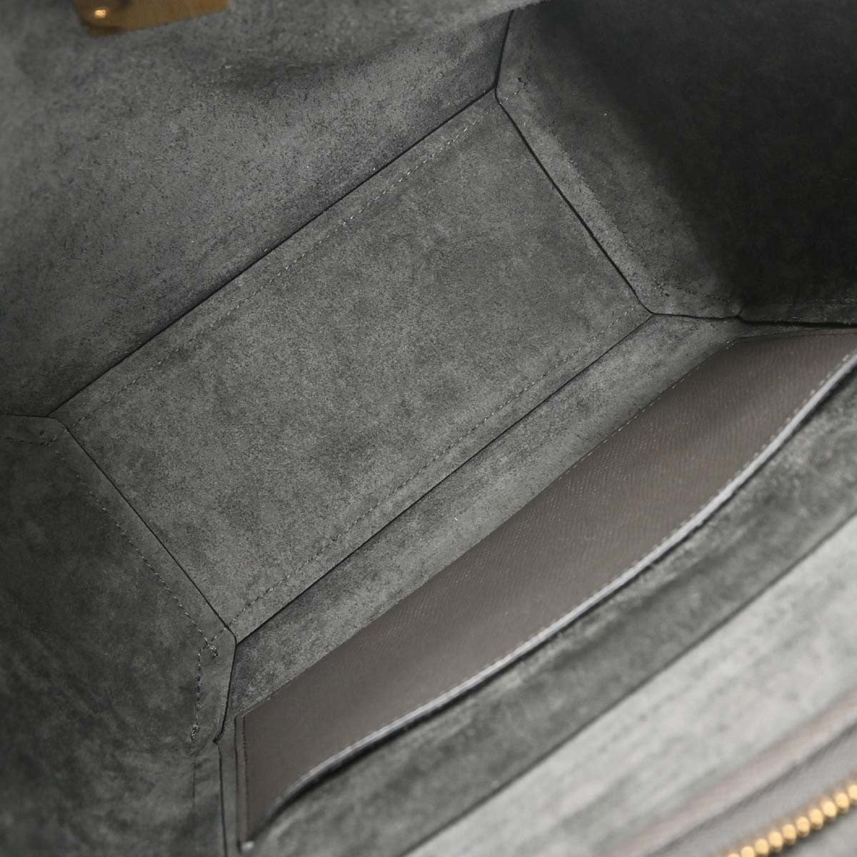 Celine Belt Bag Textured Leather, GRAY, LEATHER, Handbag