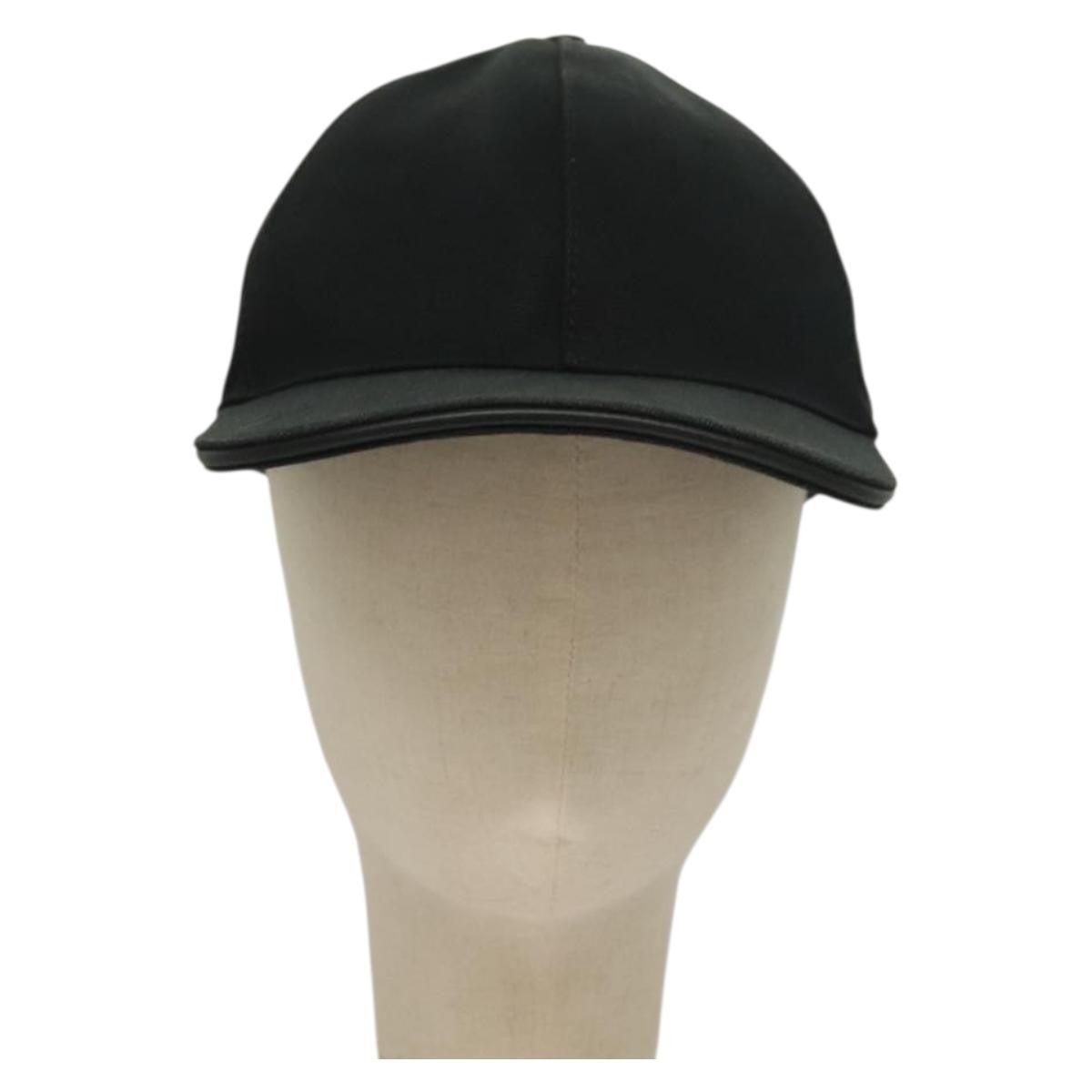 Gucci Interlocking G Web Baseball Cap Canvas, BLACK, CANVAS, Head accessory