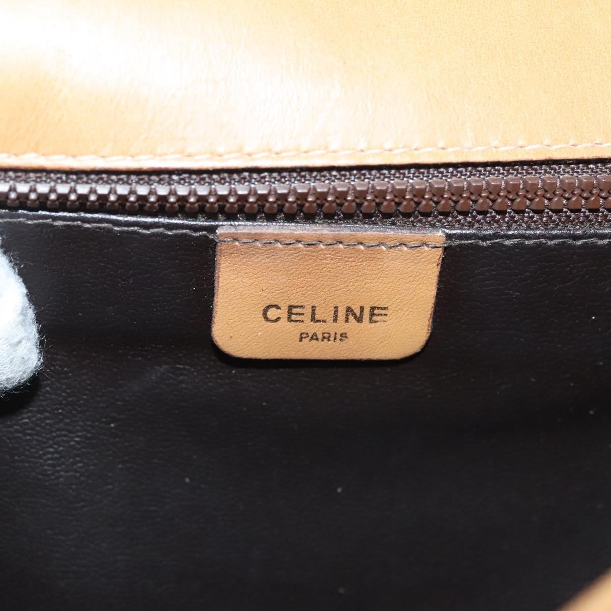 Celine Macadam Pochette Classic, BEIGE, PVC, Clutche & pouche