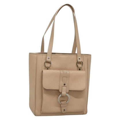 Bvlgari Tote bag Leather, BEIGE, LEATHER, Tote bag