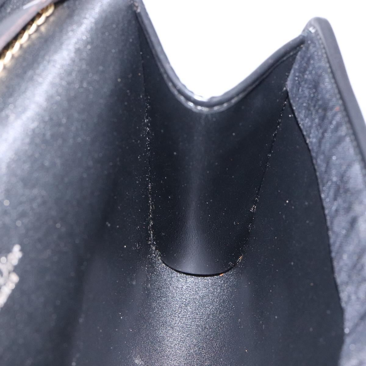 Christian Dior Vintage Trotteur Chain shoulder bag Canvas, BLACK, CANVAS, Shoulder bag