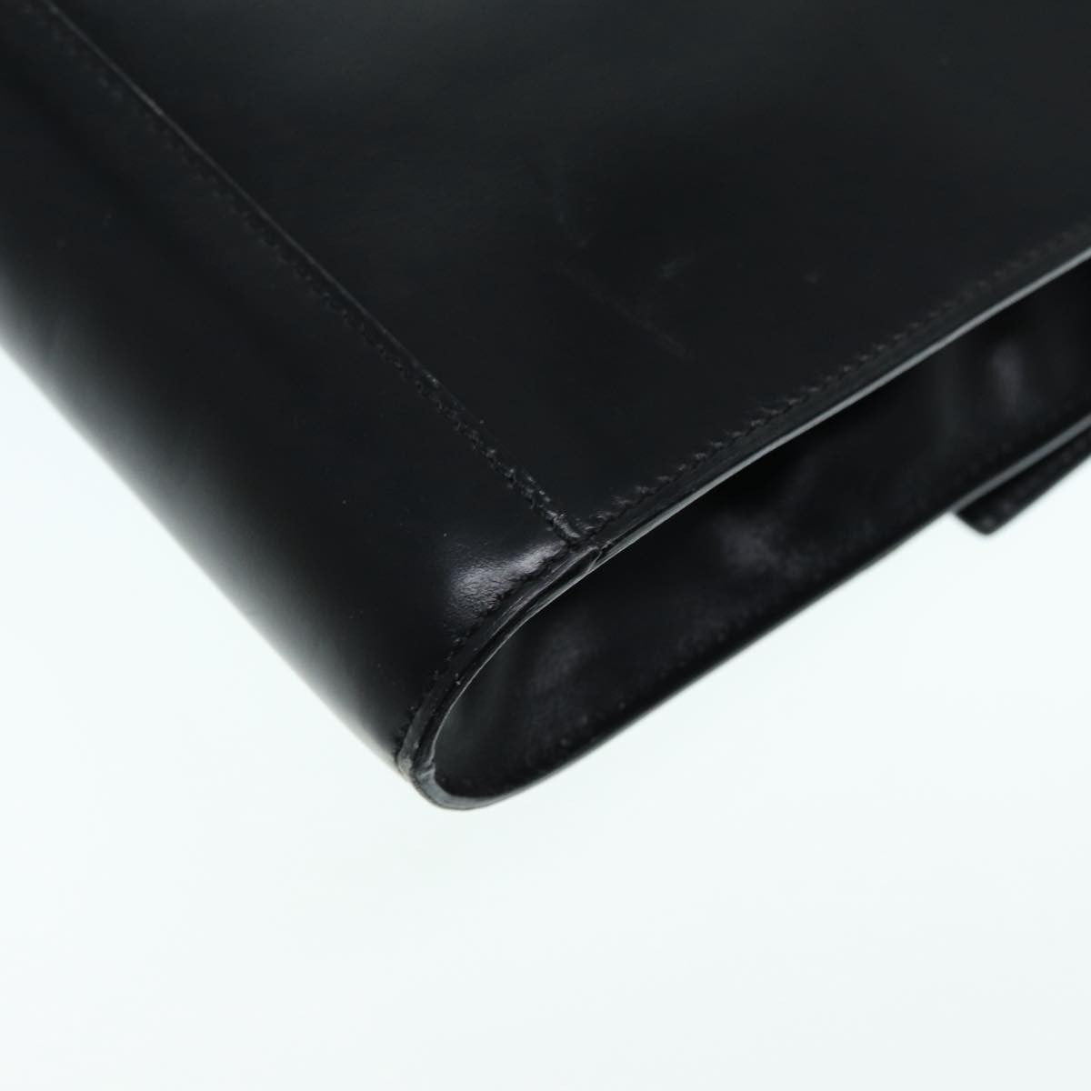 Celine Vintage Circle Logo Crossbody Bag Leather, BLACK, LEATHER, Shoulder bag