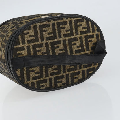 Fendi Vanity Clutch Canvas, BROWN, CANVAS, Clutche & pouche