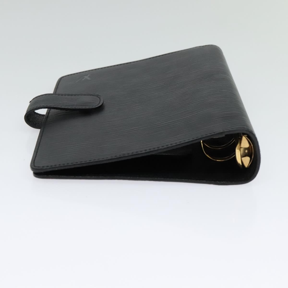 Louis Vuitton Agenda Cover Epi Leather, BLACK, LEATHER, Wallets