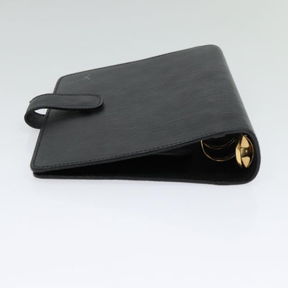 Louis Vuitton Agenda Cover Epi Leather, BLACK, LEATHER, Wallets