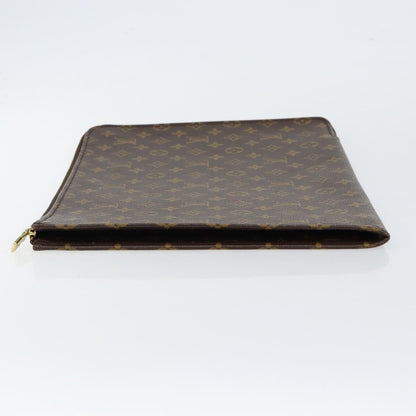 Louis Vuitton Poche Documents Monogram Canvas, BROWN, CANVAS, Briefcase
