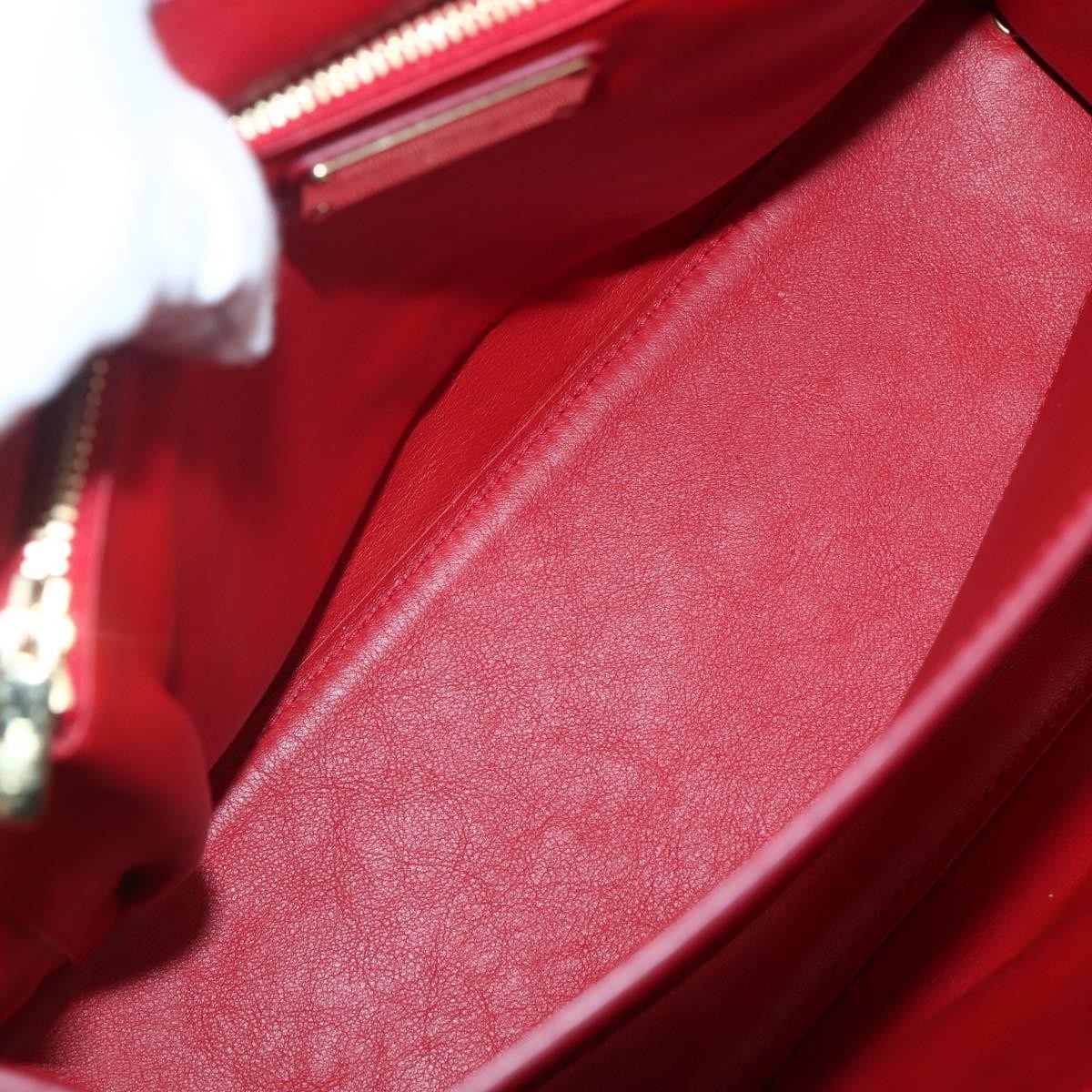 Salvatore Ferragamo Lotty Satchel Leather, RED, LEATHER, Handbag