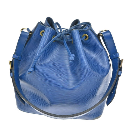 Louis Vuitton Petit Noe Handbag Epi Leather, BLUE, LEATHER, Handbag