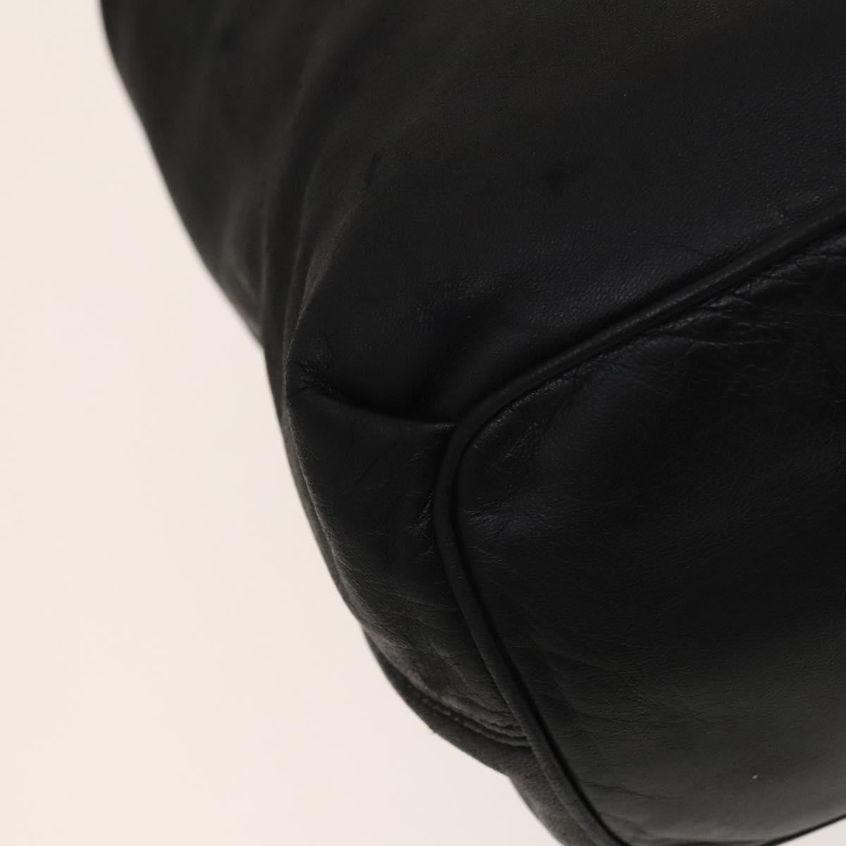 Loewe Vintage Shoulder Bag Leather, BLACK, LEATHER, Shoulder bag