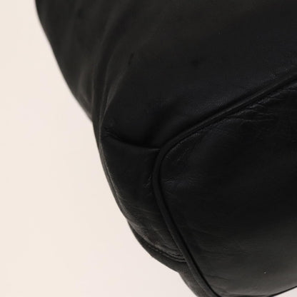 Loewe Vintage Shoulder Bag Leather, BLACK, LEATHER, Shoulder bag