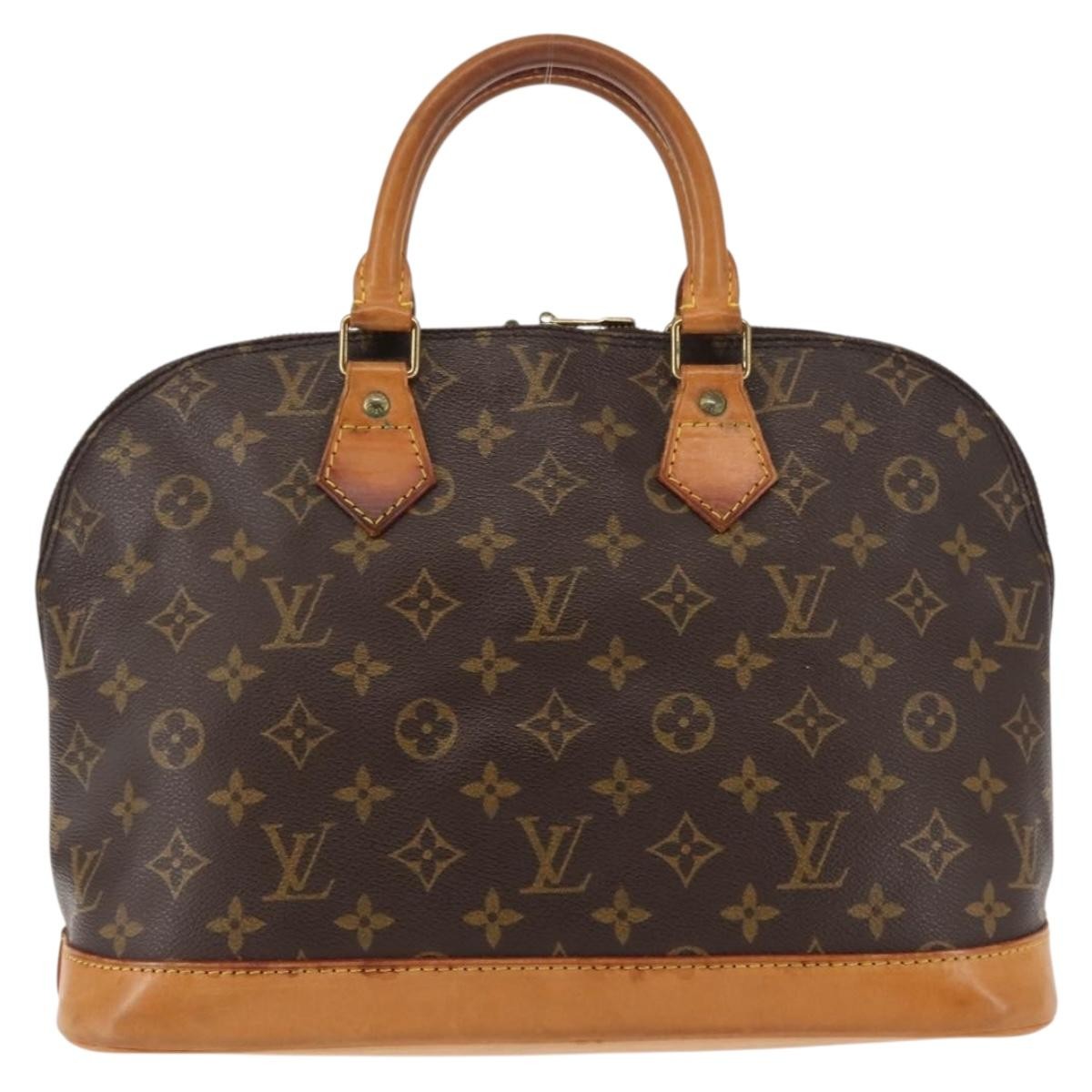 Louis Vuitton Alma Handbag Monogram Canvas, BROWN, CANVAS, Handbag