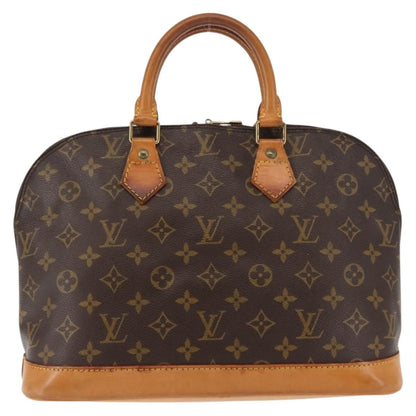 Louis Vuitton Alma Handbag Monogram Canvas, BROWN, CANVAS, Handbag