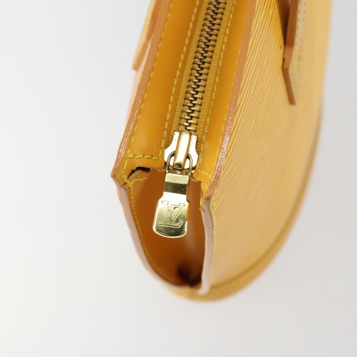 Louis Vuitton Saint Jacques Handbag Epi Leather, YELLOW, LEATHER, Shoulder bag