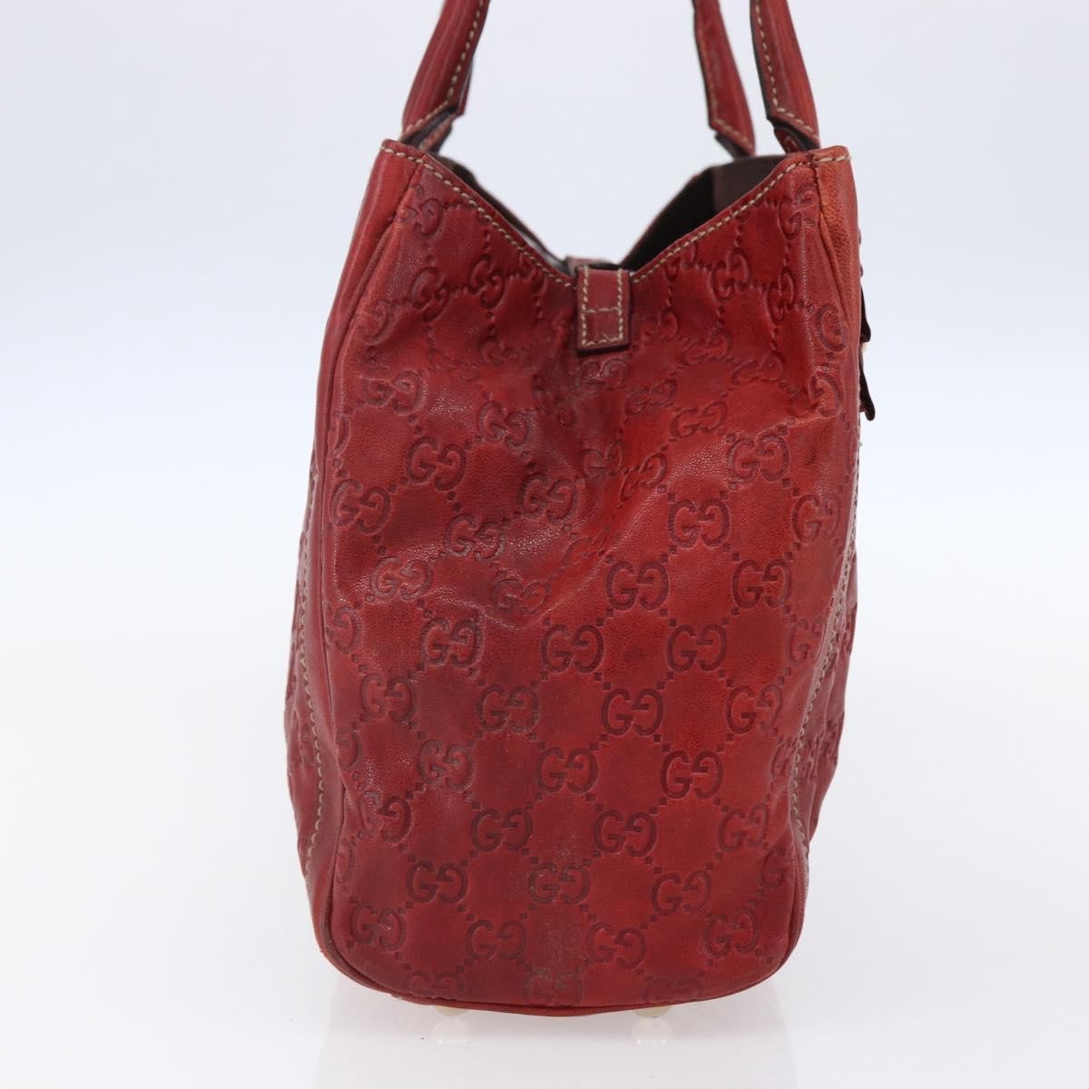 Gucci Vintage tote Leather, RED, LEATHER, Tote bag
