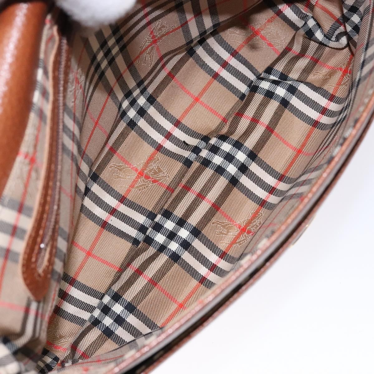 Burberry Flap Shoulder Bag Leather, BROWN, LEATHER, Shoulder bag